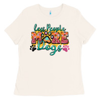 Bone less people more dogs paw zillion Ladies Tee - Zillion Design Studio