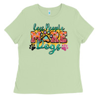 Matcha less people more dogs paw zillion Ladies Tee - Zillion Design Studio
