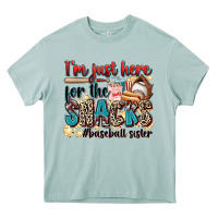 Arona i'm just here for the snacks #baseball sister Heavy Core Tee - Zillion Design Studio