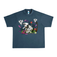 Halloween Cow And Ghosts Urban Heavy Tee | Teevron