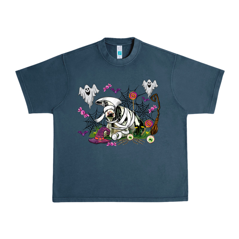 Halloween Cow And Ghosts Urban Heavy Tee by AdoDesignShop | Teevron