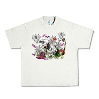 Pistachio halloween cow and ghosts Urban Heavy Tee - AdoDesignShop