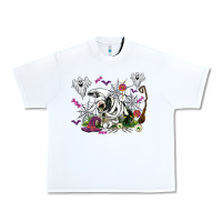 White halloween cow and ghosts Urban Heavy Tee - AdoDesignShop