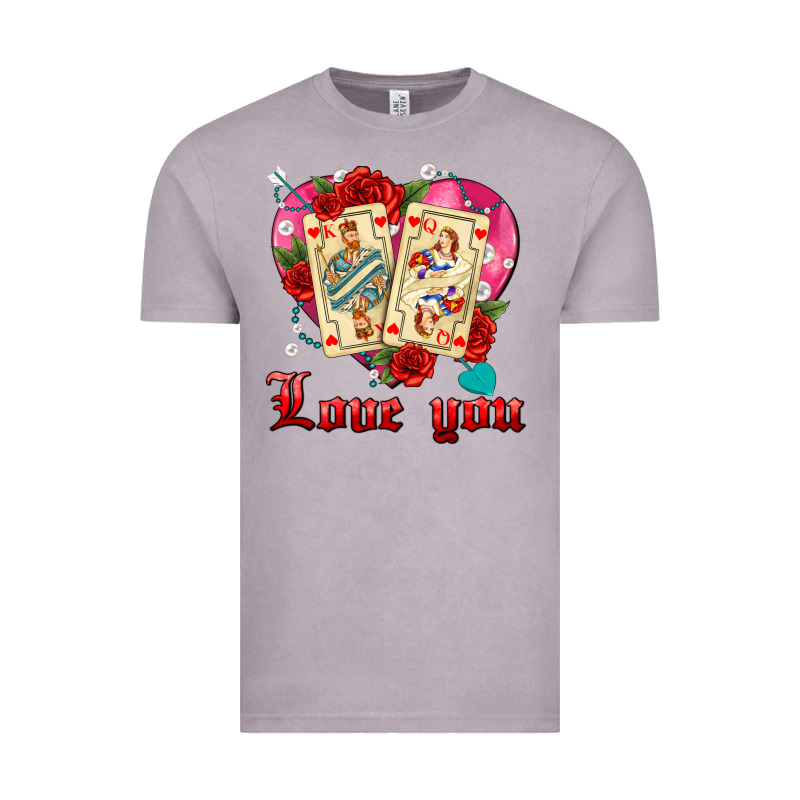 Love You Playing Cards Roses And Pearls Vintage Tee by AdoDesignShop | Teevron