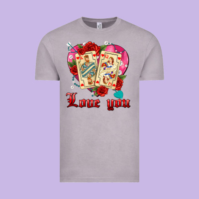 Love You Playing Cards Roses And Pearls Vintage Tee Designed By Adodesignshop