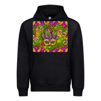 Black Mardi Gras masks and coins tumbler Urban Hoodie - HowdyJamesFarm