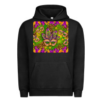 Pigment Black Mardi Gras masks and coins tumbler Urban Hoodie - HowdyJamesFarm