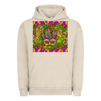 Pigment French Oak Mardi Gras masks and coins tumbler Urban Hoodie - HowdyJamesFarm