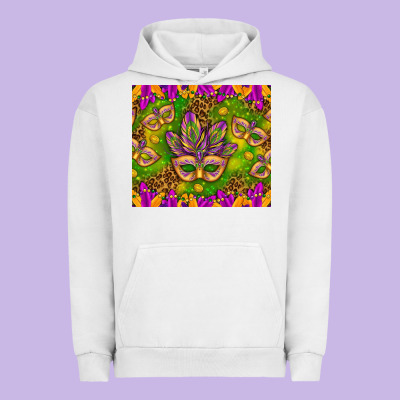 Mardi Gras Masks And Coins Tumbler Urban Hoodie Designed By Howdyjamesfarm
