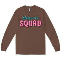 Chestnut sleepover squad Long Sleeve Tee - MaliasSmallBusiness