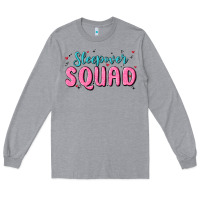 Heather Grey sleepover squad Long Sleeve Tee - MaliasSmallBusiness