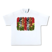 White cactus cowhide  brushstroke Urban Heavy Tee - AdoDesignShop