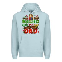 Blue Mist Nacho Average Dad with Mustache Premium Hoodie - texasbilliewilder