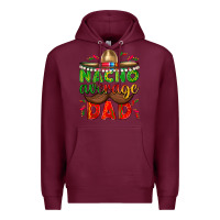 Burgundy Nacho Average Dad with Mustache Premium Hoodie - texasbilliewilder