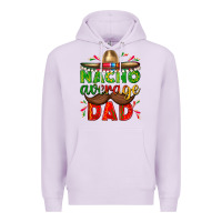 Lilac Nacho Average Dad with Mustache Premium Hoodie - texasbilliewilder