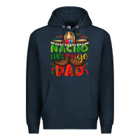 Navy Nacho Average Dad with Mustache Premium Hoodie - texasbilliewilder