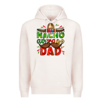 Pale Pink Nacho Average Dad with Mustache Premium Hoodie - texasbilliewilder