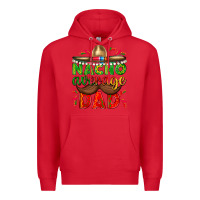 Red Nacho Average Dad with Mustache Premium Hoodie - texasbilliewilder