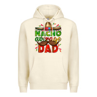 Sandshell Nacho Average Dad with Mustache Premium Hoodie - texasbilliewilder