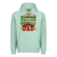 Seafoam Nacho Average Dad with Mustache Premium Hoodie - texasbilliewilder