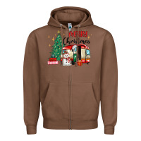 Chestnut merry christmas camper Zipper Hoodie - MaliasSmallBusiness