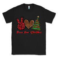 Black peace love christmas Classic Tee - BarkalooDesign