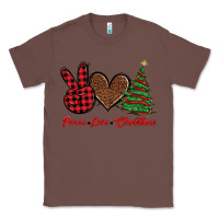 Chestnut peace love christmas Classic Tee - BarkalooDesign