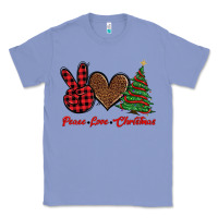 Colony Blue peace love christmas Classic Tee - BarkalooDesign