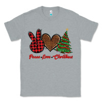 Heather Grey peace love christmas Classic Tee - BarkalooDesign