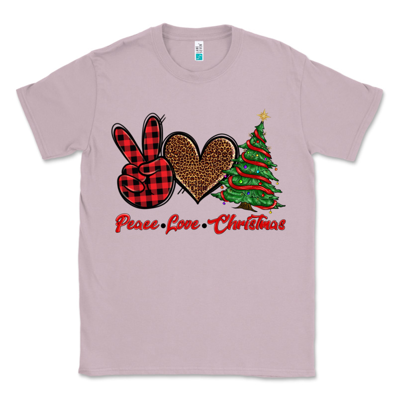 Peace Love Christmas Classic Tee by BarkalooDesign | Teevron