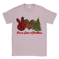 Lilac peace love christmas Classic Tee - BarkalooDesign