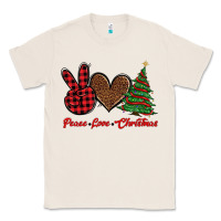 Natural peace love christmas Classic Tee - BarkalooDesign
