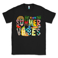 Black Summer Vibes Classic Tee - CowhideDigitalArt