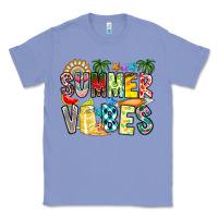 Colony Blue Summer Vibes Classic Tee - CowhideDigitalArt