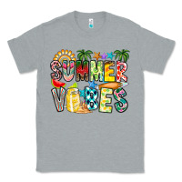 Heather Grey Summer Vibes Classic Tee - CowhideDigitalArt
