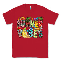 Red Summer Vibes Classic Tee - CowhideDigitalArt