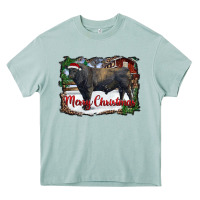 Arona merry Christmas black angus bull and farm Heavy Core Tee - RanaPortraitStore