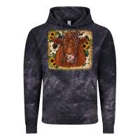Cloud Black red angus cowhide sunflower Vintage Hoodie - JahusDesignShop