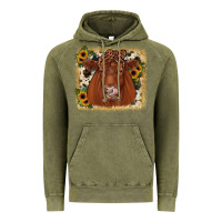 Vintage Olive red angus cowhide sunflower Vintage Hoodie - JahusDesignShop