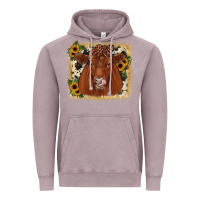 Vintage Zinc red angus cowhide sunflower Vintage Hoodie - JahusDesignShop