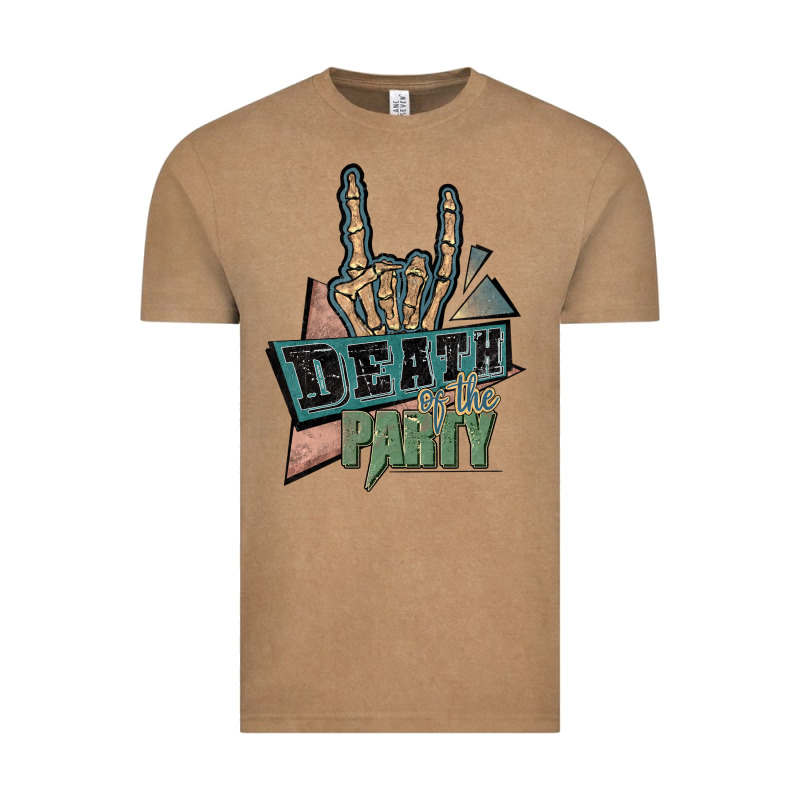 Death Of The Party White Vintage Tee by JahusDesignShop | Teevron
