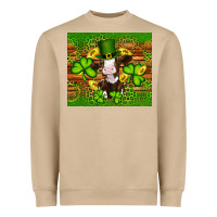 Mushroom st patricks day cow Heavyweight Sweatshirt - Artiststas