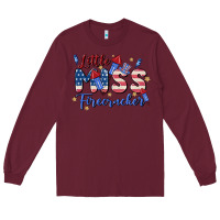 Burgundy little miss firecracker Long Sleeve Tee - MaliasSmallBusiness