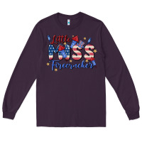 Plum little miss firecracker Long Sleeve Tee - MaliasSmallBusiness