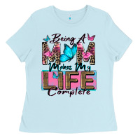 Being A Mom Makes My Life Complete Ladies Tee | Teevron