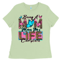 Matcha being a mom makes my life complete Ladies Tee - Zillion Design Studio