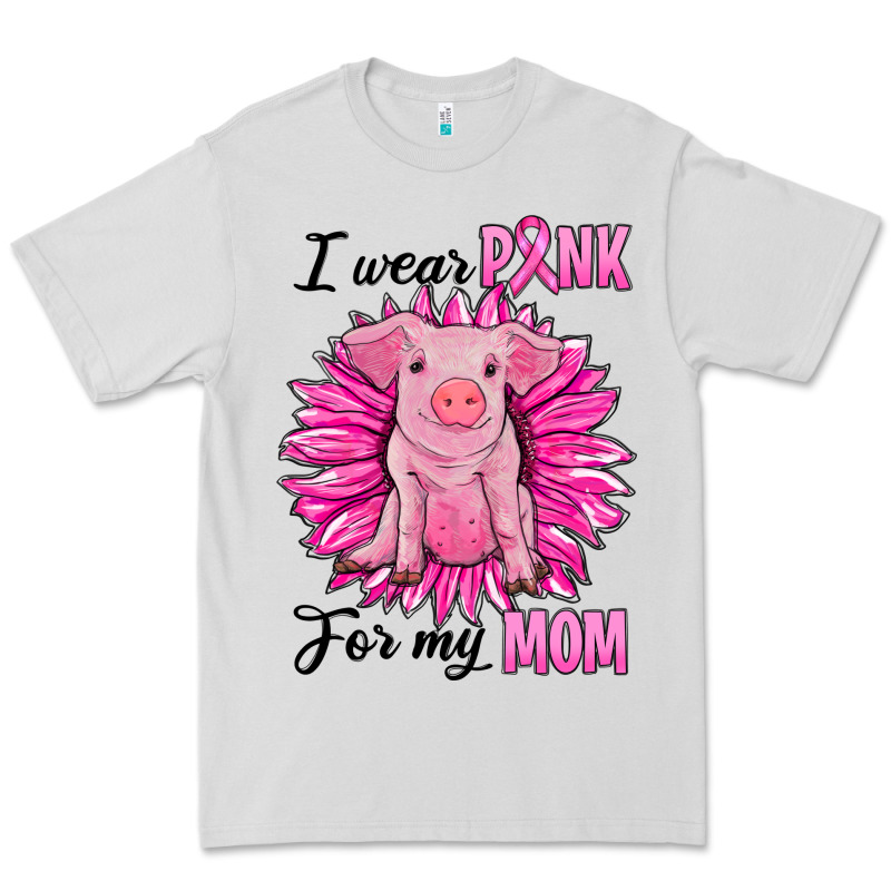 I Wear Pink For My Mom Pig Premium Tee by RanaPortraitStore | Teevron