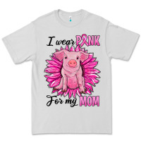 Dove Grey i wear pink for my mom pig Premium Tee - RanaPortraitStore
