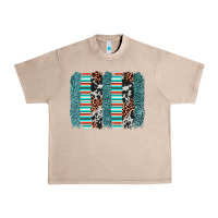 French Oak serape leopard cowhide  brushstroke Urban Heavy Tee - AdoDesignShop