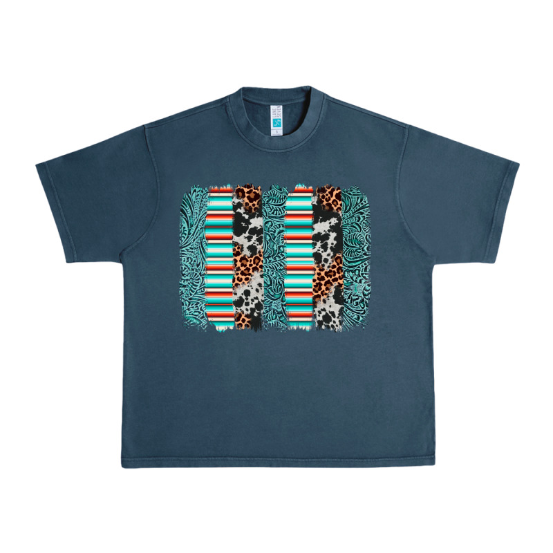 Serape Leopard Cowhide  Brushstroke Urban Heavy Tee by AdoDesignShop | Teevron
